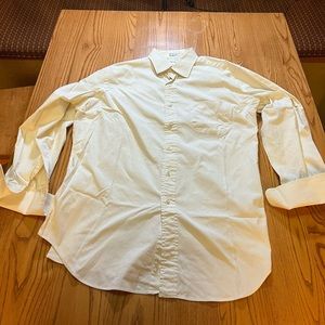Paul Fredrick White Dress Shirt with French Cuffs